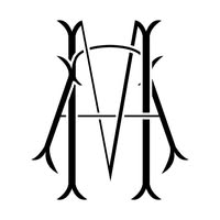 Stylized intertwined letters A and M forming a decorative monogram.